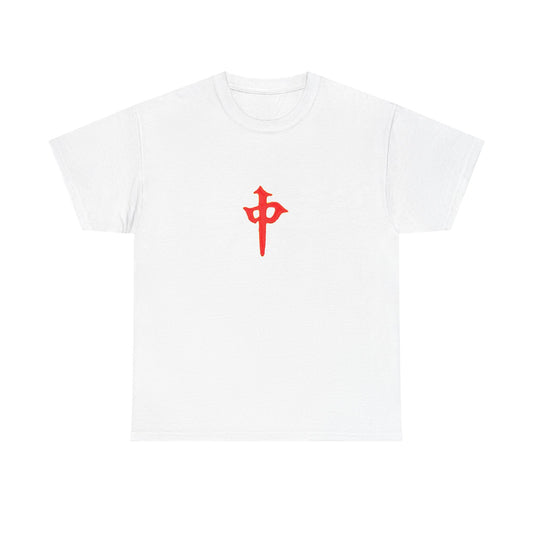 Gambler's Metaphor Mahjong Tile Unisex Cotton Tee, Red Dragon In Chinese Character Shirt, Also Known As Red Arrow Top