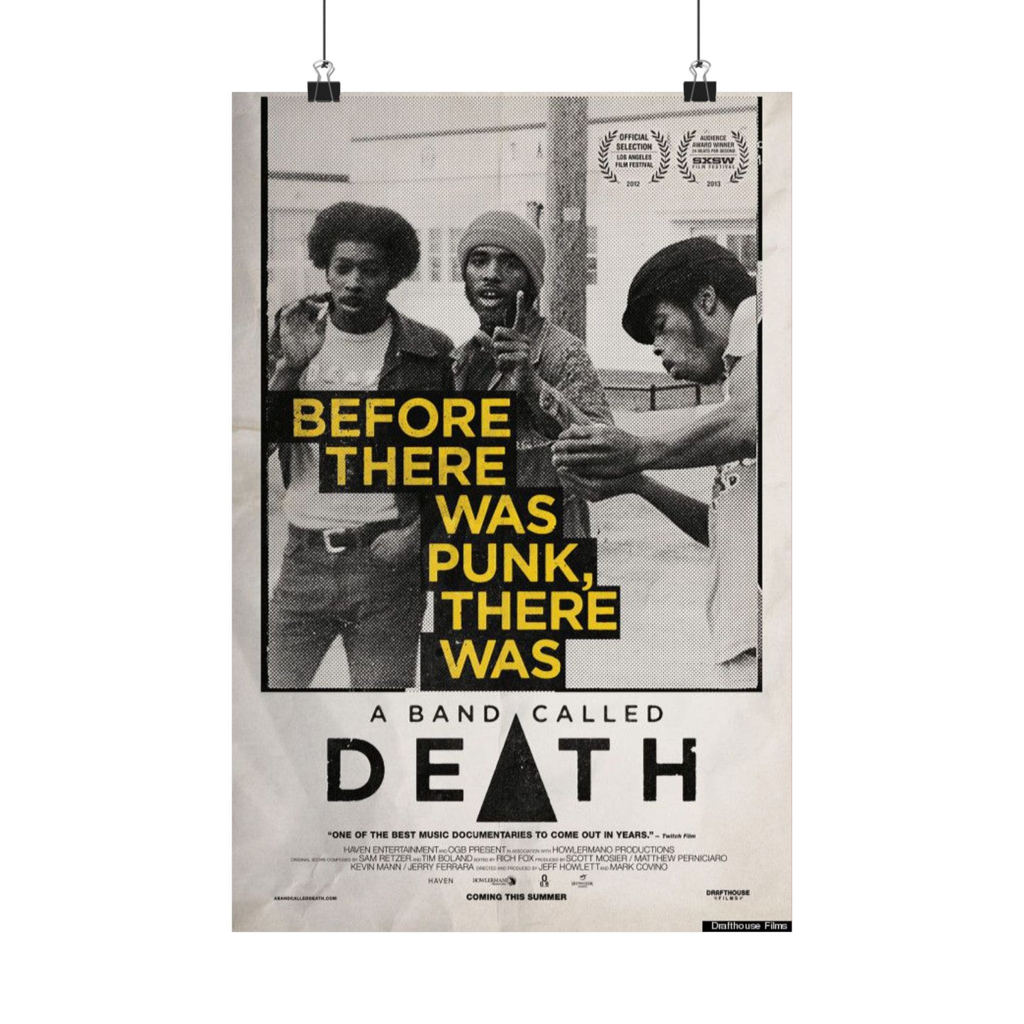 Vintage Proto-Punk Music History Film Print. A Band Called Death Documentary Poster - 1970s