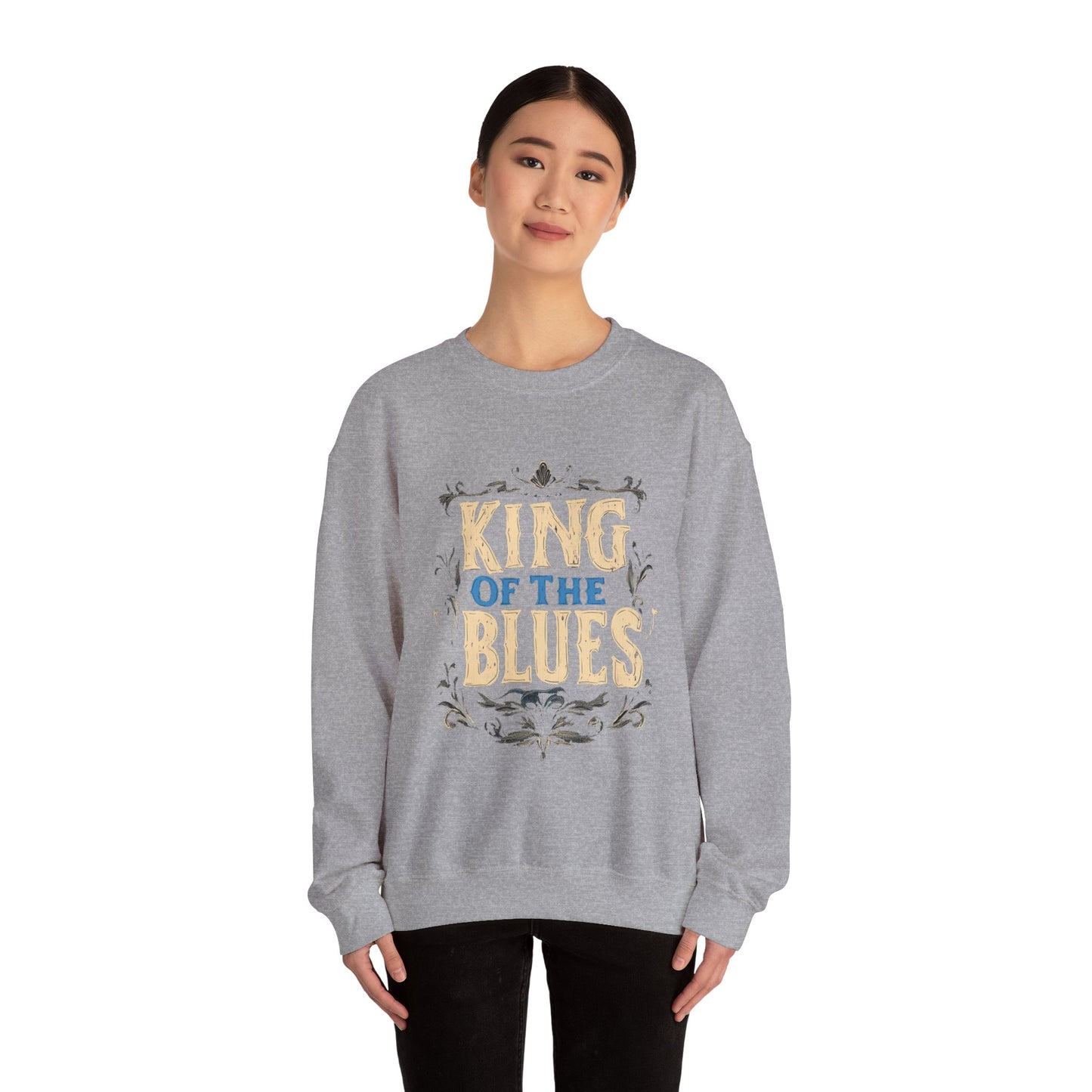 King of the Blues Sweatshirt, Music Nostalgia Crewneck, Rhythm and Blues Jumper, Unisex Band Merch, Blues Music Apparel