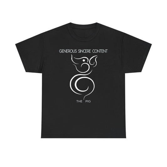 Chinese Zodiac The Pig Tee , Positive Traits Of People Born On The Years Of The Pig (1959, 1971, 1983, 1995, And 2007), Generous And Content