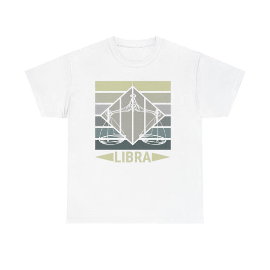 Libra Zodiac Tee, Astrology Shirt, Unisex Heavy Cotton T-Shirt, Horoscope Gift, Libra Season Apparel, Astrology Lover Tee