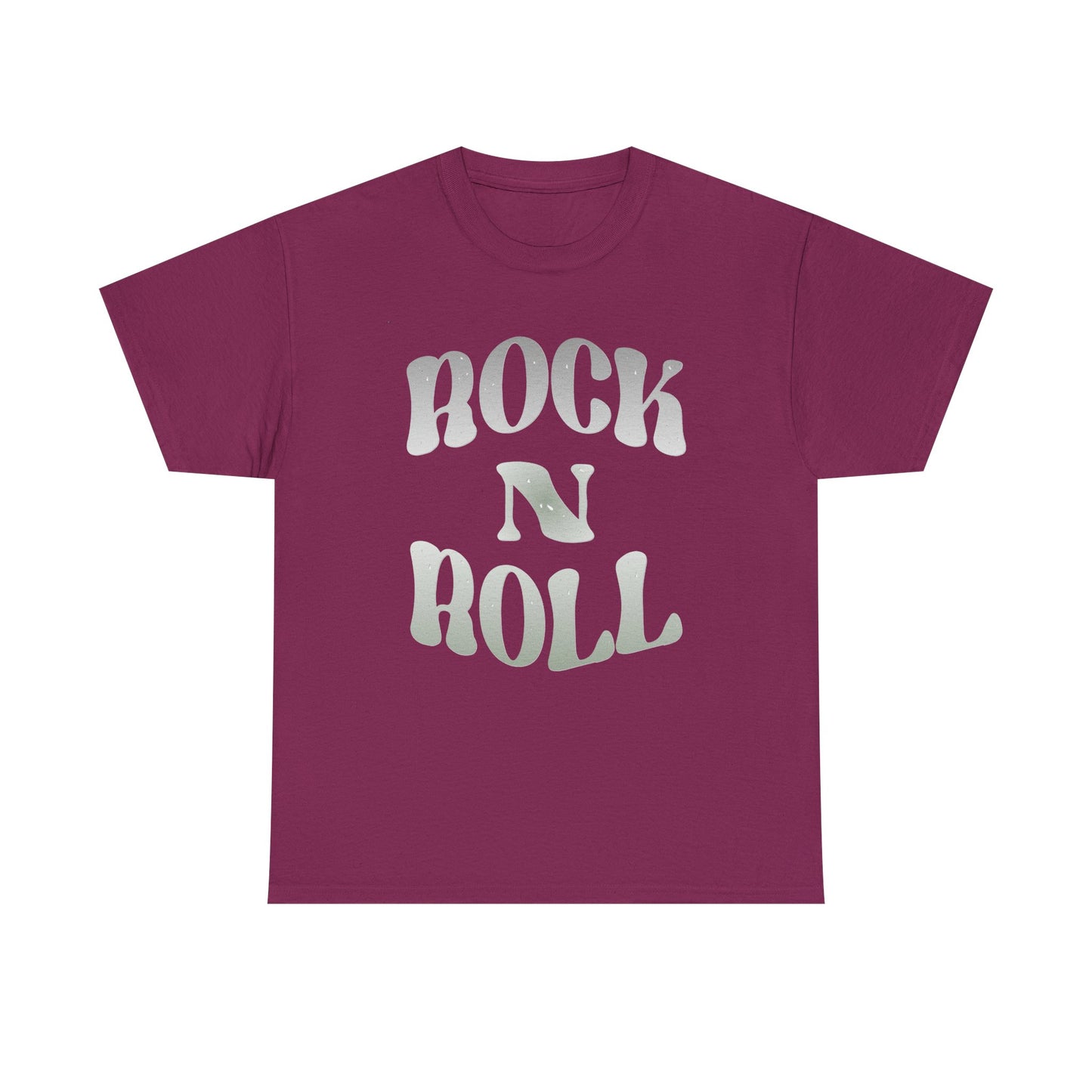 Music Nostalgia Rock N Roll Unisex Cotton Shirt, Colorful Boho and Hippie Style Top, Artistic Typographic Design Shirt
