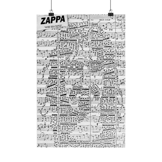Musical Art Print, Frank Zappa Inspired Decor, Home Wall Art, Vintage Sheet Music Wall Decor, Authentic Collectible