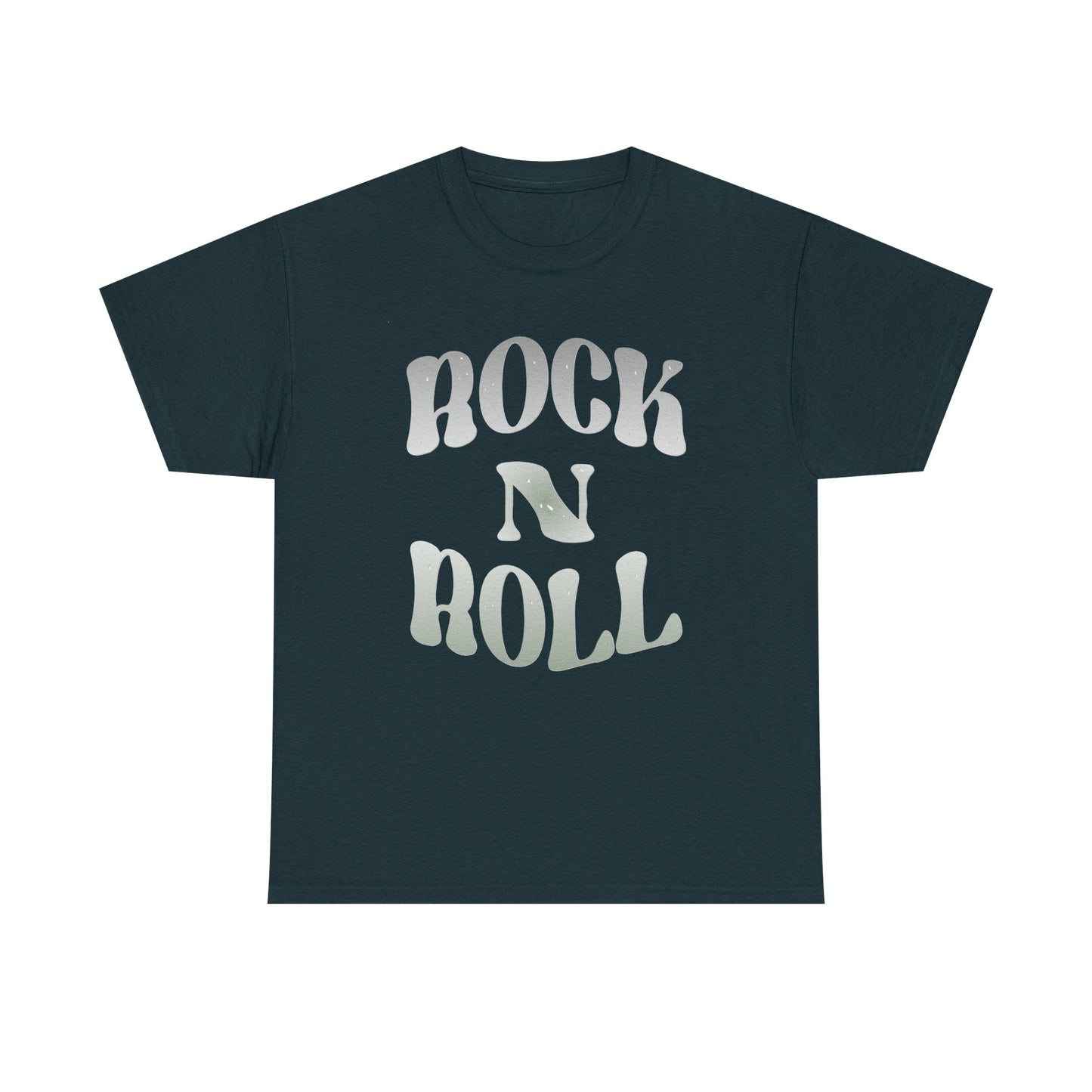 Music Nostalgia Rock N Roll Unisex Cotton Shirt, Colorful Boho and Hippie Style Top, Artistic Typographic Design Shirt