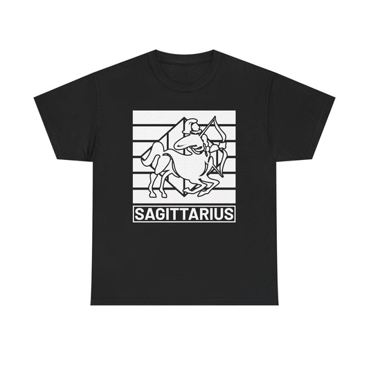 Sagittarius Unisex Heavy Cotton Tee, Zodiac Sign Shirt, Astrology Lover Gift, Vintage Tee, Horoscope Apparel, Retro Fashion