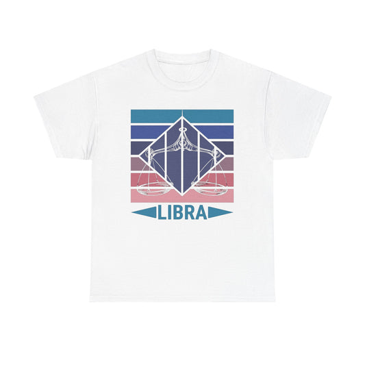 Astrology Libra Sign Unisex Tee, Vintage Retro Zodiac T-Shirt, Horoscope Gift, Astrological Constellation Shirt, Birthday Present