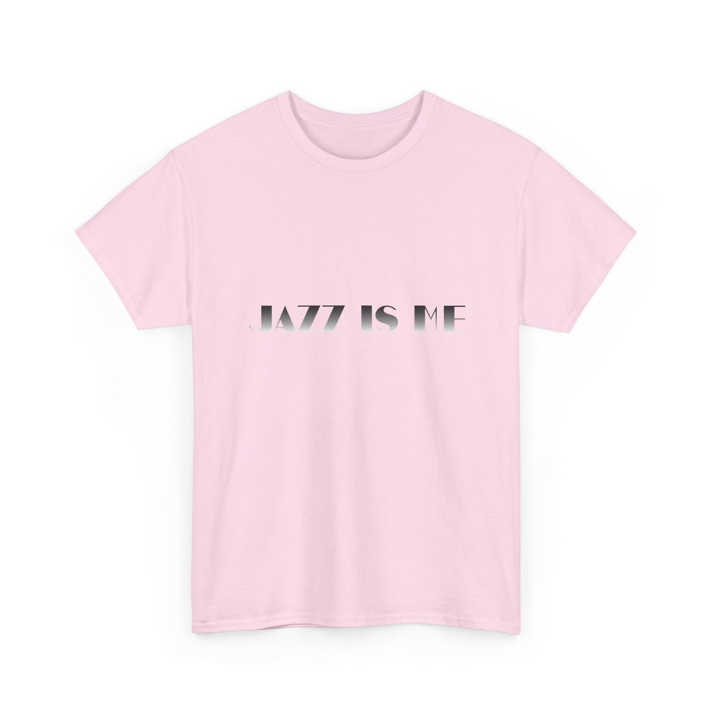 Music Nostalgia JAZZ IS ME Unisex Cotton Shirt, Colorful Boho and Hippie Style Top, Artistic Typographic Design Shirt