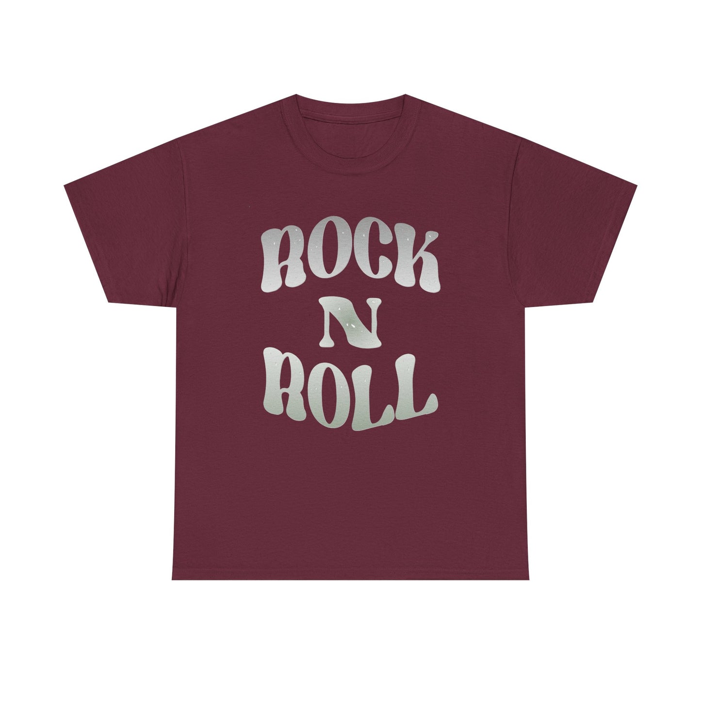 Music Nostalgia Rock N Roll Unisex Cotton Shirt, Colorful Boho and Hippie Style Top, Artistic Typographic Design Shirt