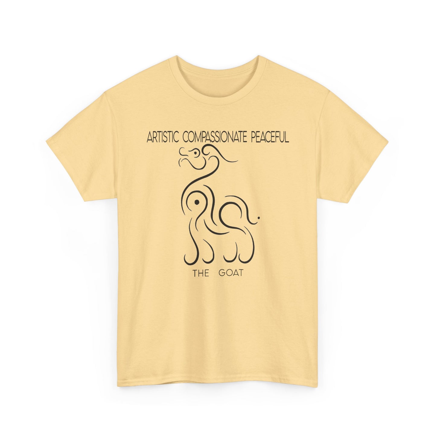 Chinese Zodiac The Goat Tee, Positive Traits Of People Born On The Years Of Goat (1969, 1979, 1991, 2003, And 2015), Artistic And Peaceful