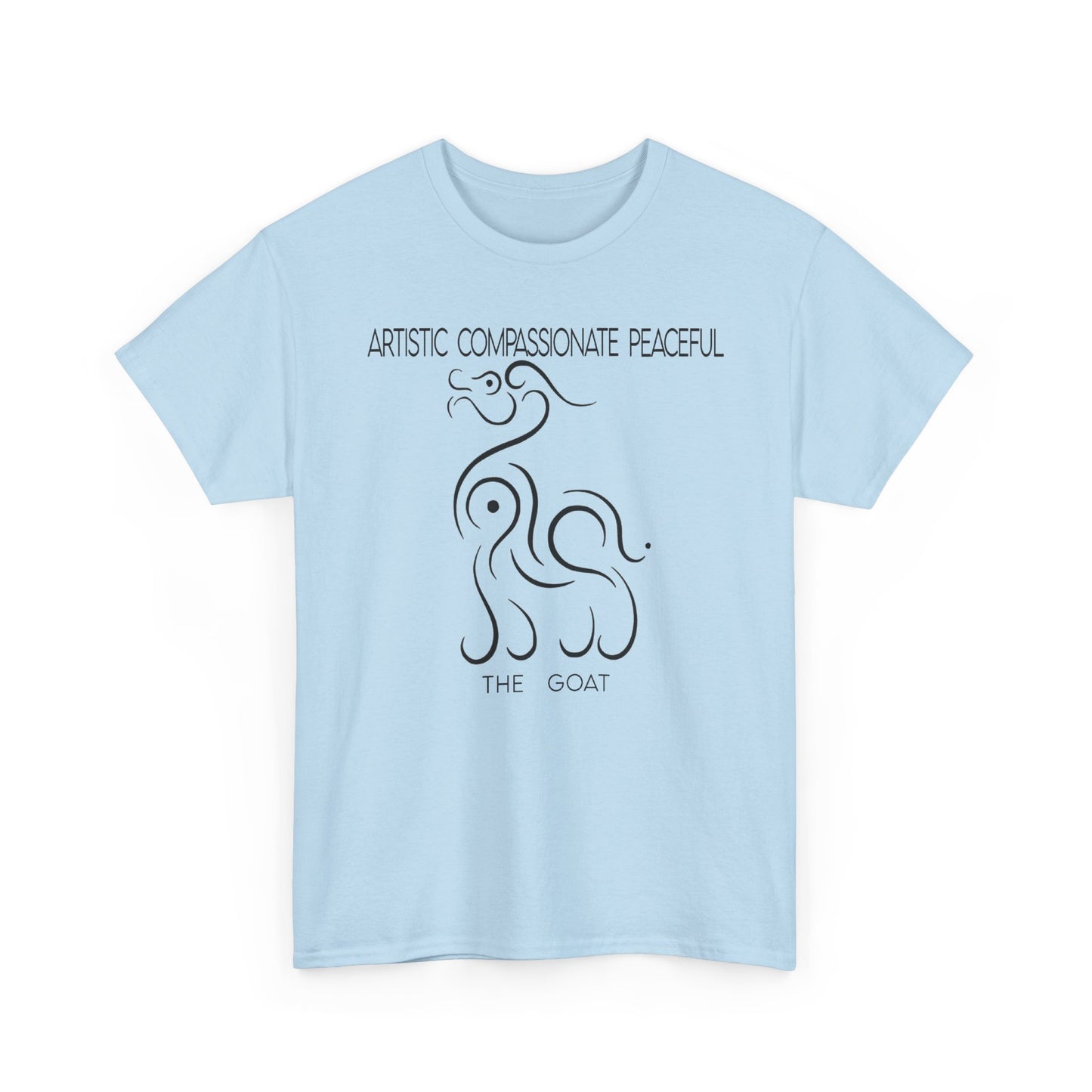 Chinese Zodiac The Goat Tee, Positive Traits Of People Born On The Years Of Goat (1969, 1979, 1991, 2003, And 2015), Artistic And Peaceful