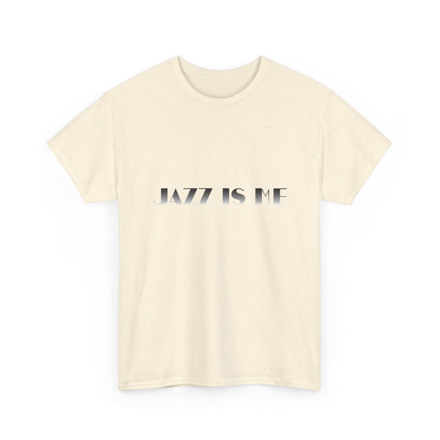Music Nostalgia JAZZ IS ME Unisex Cotton Shirt, Colorful Boho and Hippie Style Top, Artistic Typographic Design Shirt