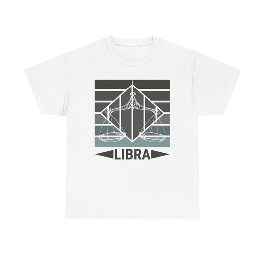 Libra Zodiac Tee, Perfect for Astrology Lovers, Horoscope Gift, Unisex Heavy Cotton T-Shirt, Astrology Apparel, Birthday Gift