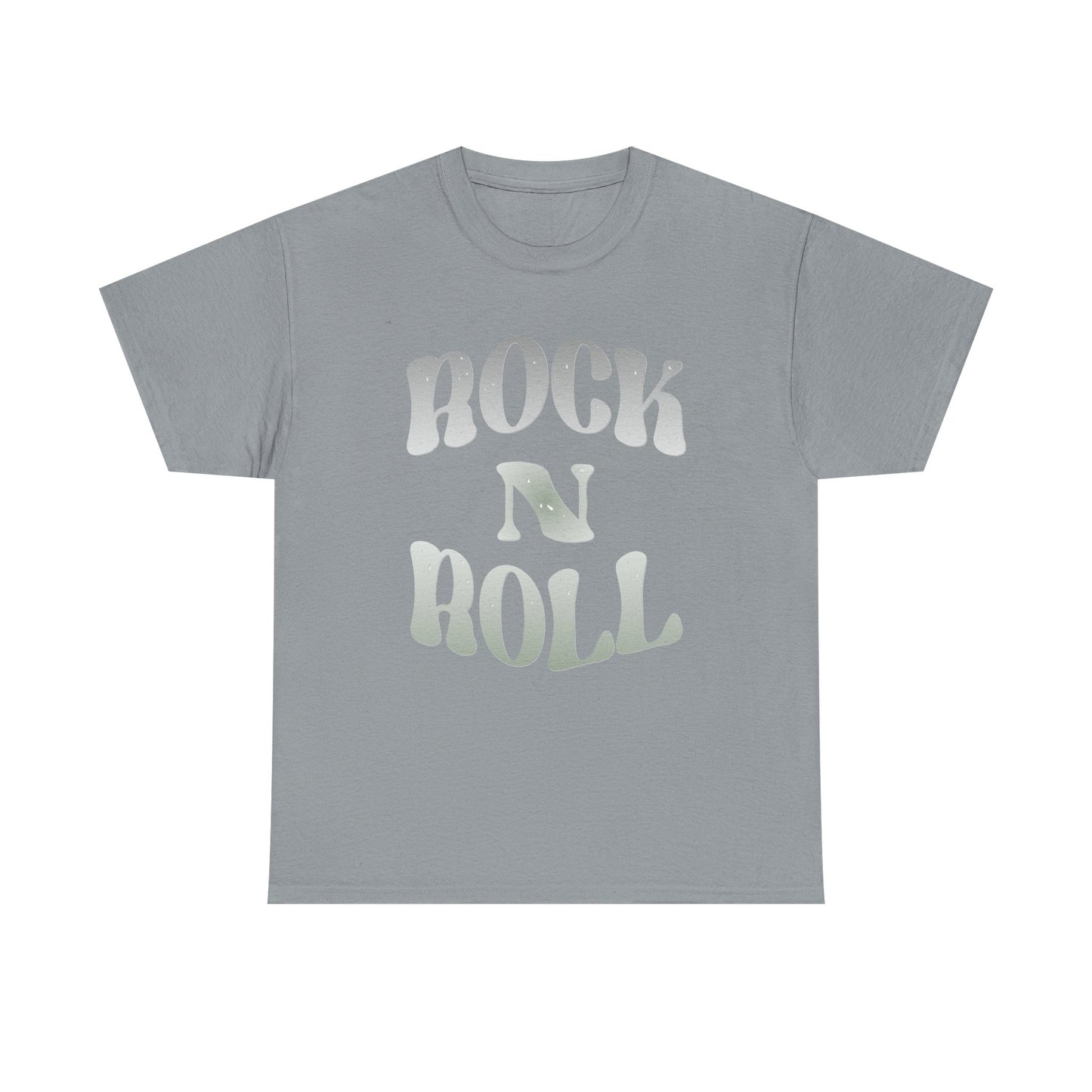 Music Nostalgia Rock N Roll Unisex Cotton Shirt, Colorful Boho and Hippie Style Top, Artistic Typographic Design Shirt