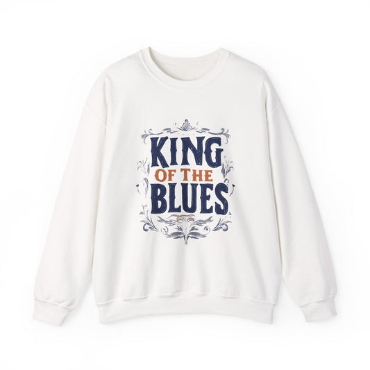 King of the Blues Sweatshirt, Music Nostalgia Crewneck, Rhythm and Blues Jumper, Unisex Band Merch, Blues Music Apparel