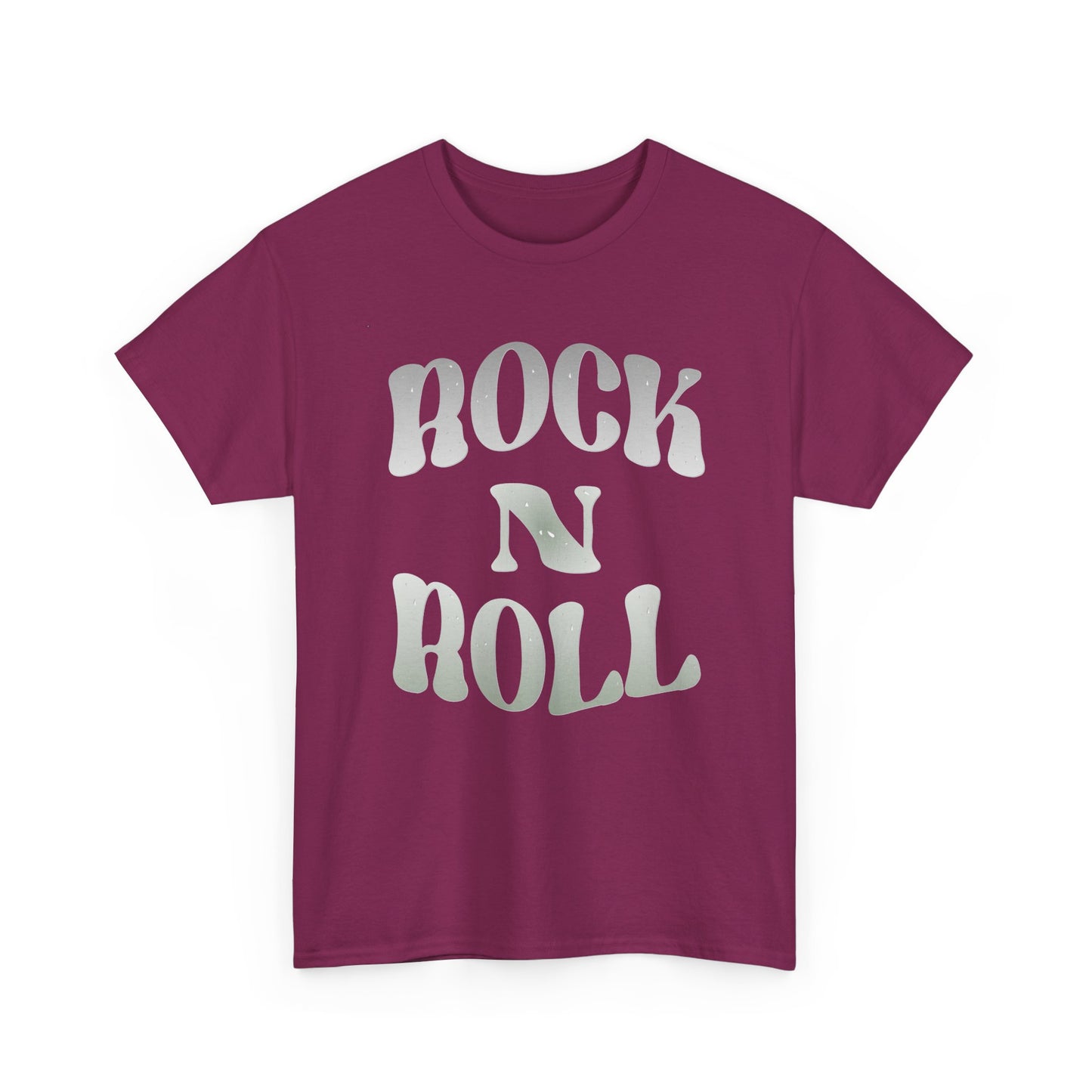 Music Nostalgia Rock N Roll Unisex Cotton Shirt, Colorful Boho and Hippie Style Top, Artistic Typographic Design Shirt