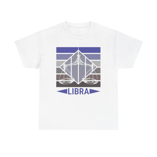 Libra Zodiac Tee, Astrology Shirt, Horoscope Gifts, Unisex Cotton T-Shirt, Libra Season Apparel, Horoscope Gift, retro design, vintage style