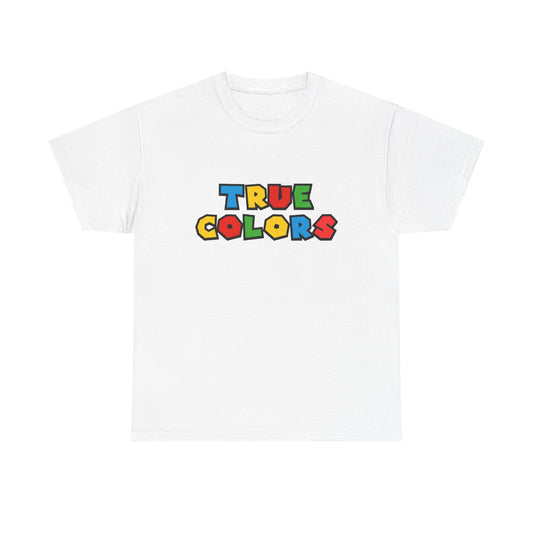 Music Nostalgia Unisex Tee, True Colors Colorful Bold Typography Shirt, Retro Music Lover Gift, Vintage Inspired Graphic Tee, Concert
