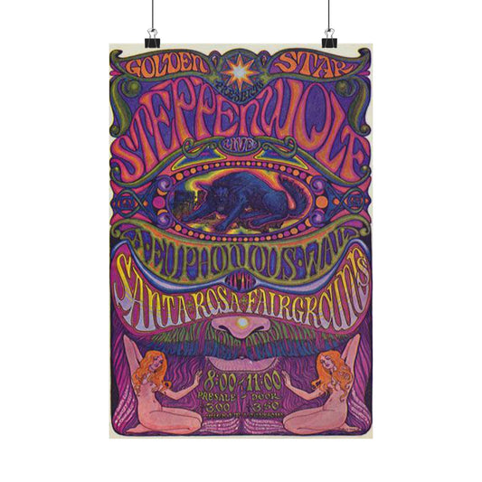 Vintage Psychedelic Art Prints, 1969 A Euphonious Wail Wall Decor, Bohemian Posters, Psychedelic Aesthetic Print