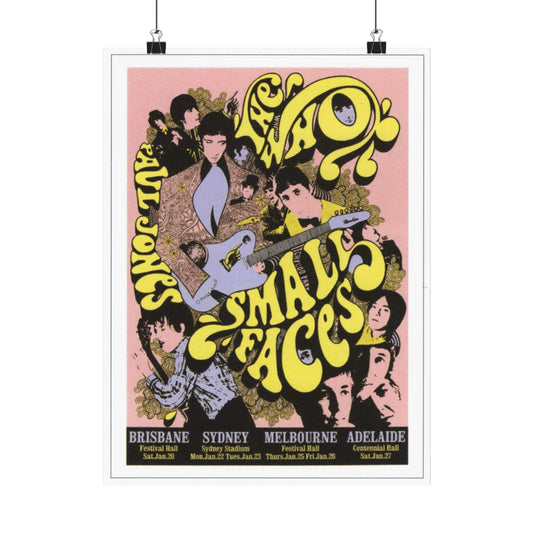 Retro Music Poster, Vintage 1968 Australia A Fortnight of Furore Concert Wall Art, Psychedelic Decor