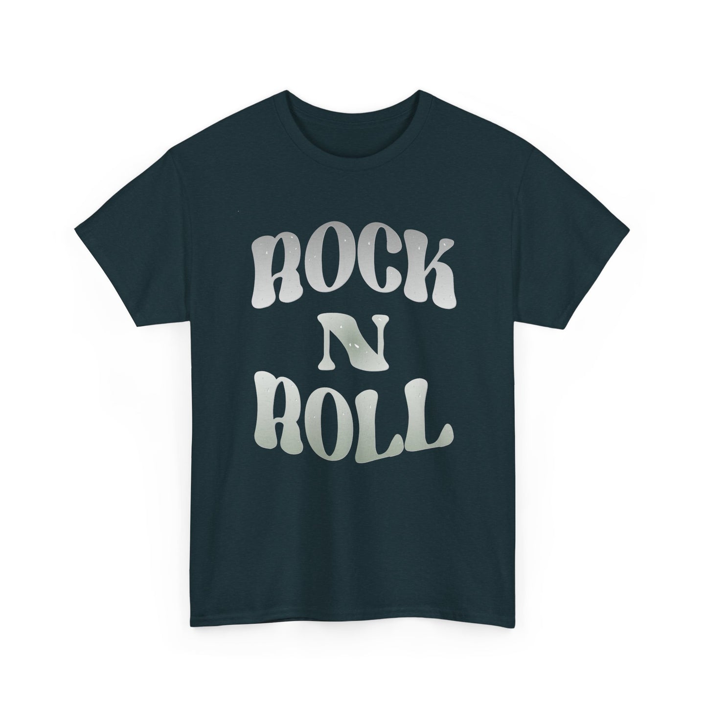 Music Nostalgia Rock N Roll Unisex Cotton Shirt, Colorful Boho and Hippie Style Top, Artistic Typographic Design Shirt