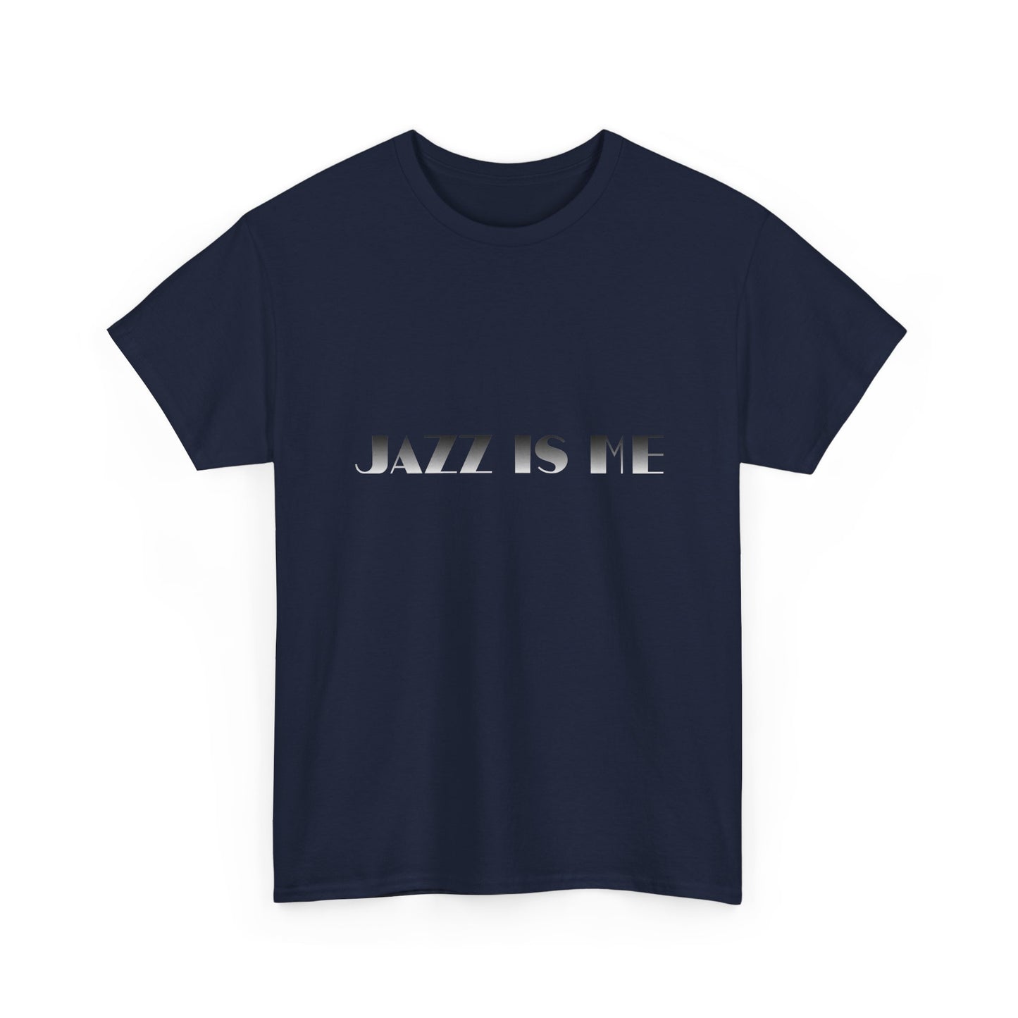 Music Nostalgia JAZZ IS ME Unisex Cotton Shirt, Colorful Boho and Hippie Style Top, Artistic Typographic Design Shirt